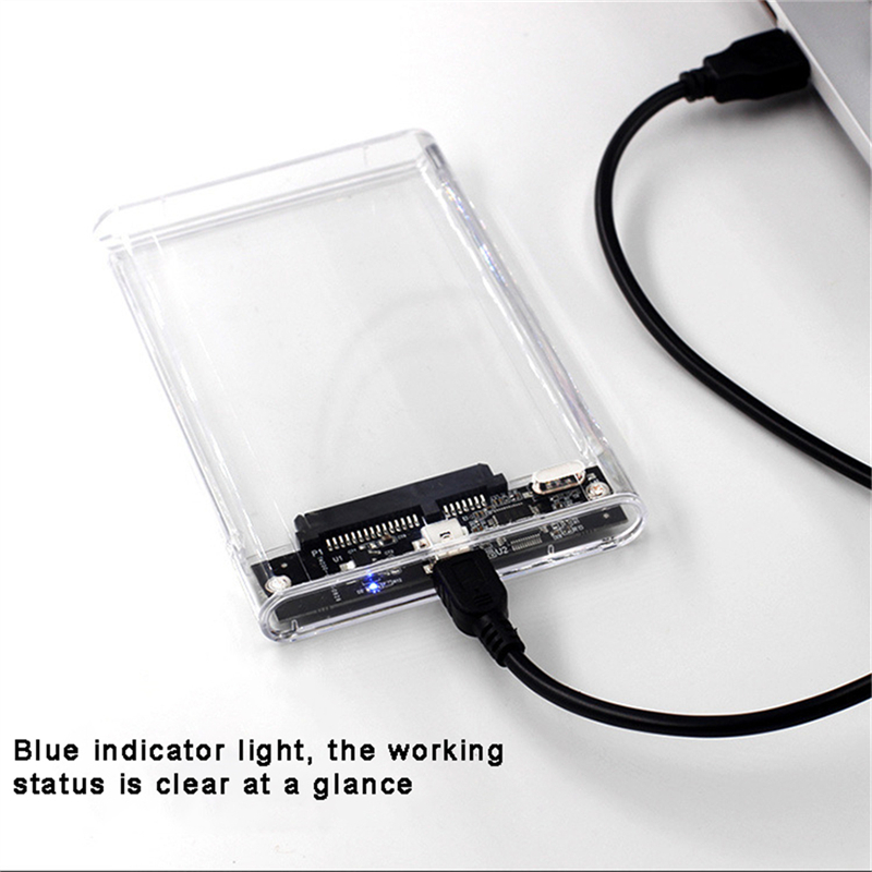 Portable Ssd Enclosure - Şeffaf HDD Kutusu HDD Muhafazası 2,5