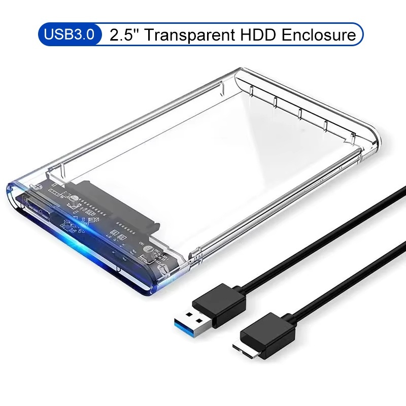 Portable Ssd Enclosure - USB Tip C Şeffaf 2.5 İnç