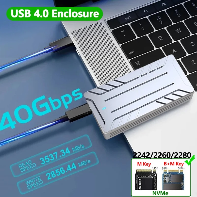 USB4 40 Gbps M.2 NVMe SSD Muha - Portable Ssd Enclosure incelemesi ve fiyatı