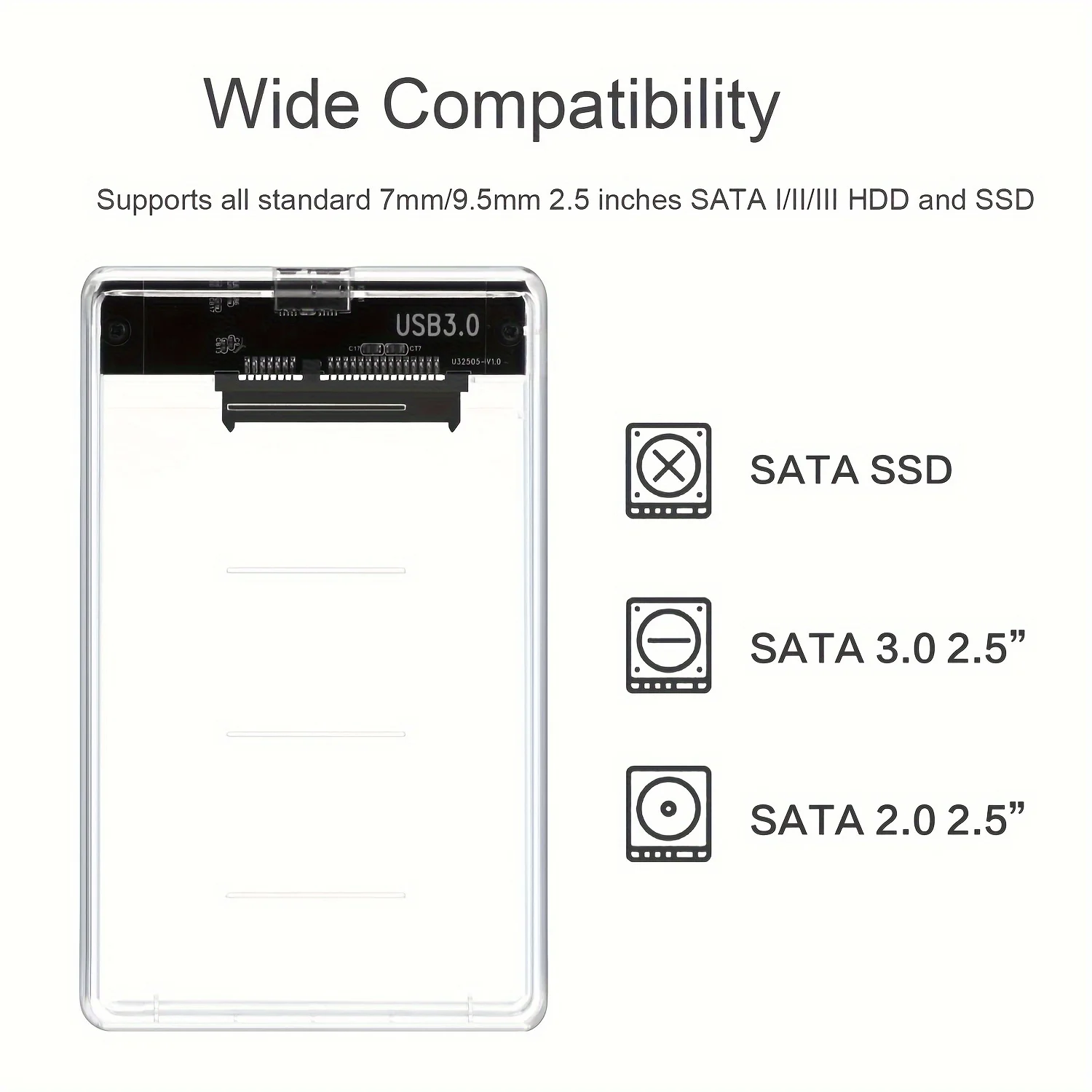 Şeffaf HDD Kutusu HDD Muhafaza - Portable Ssd Enclosure incelemesi ve fiyatı