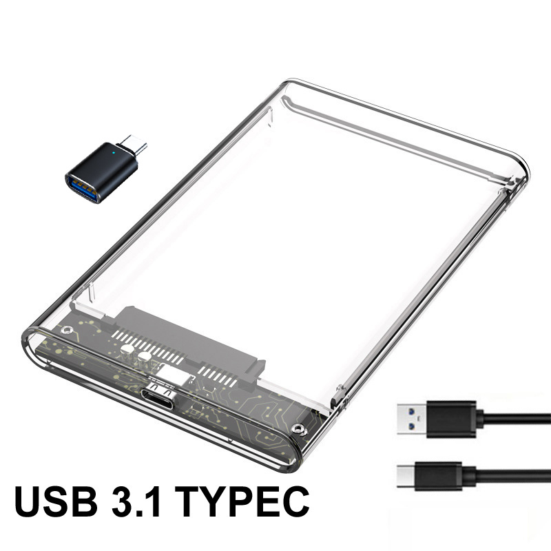 Şeffaf HDD Kutusu HDD Muhafaza - Portable Ssd Enclosure incelemesi ve fiyatı
