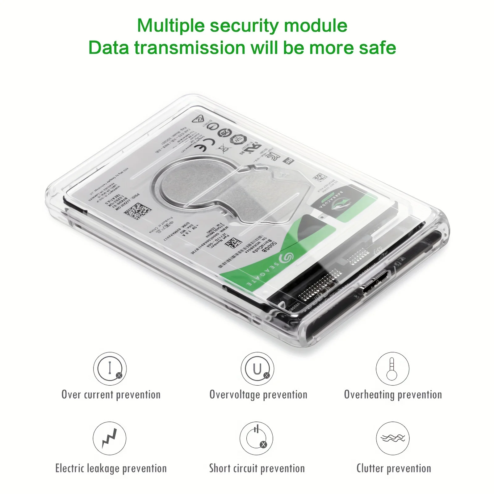 Şeffaf 2,5 İnç HDD Kutusu SATA - Portable Ssd Enclosure incelemesi ve fiyatı