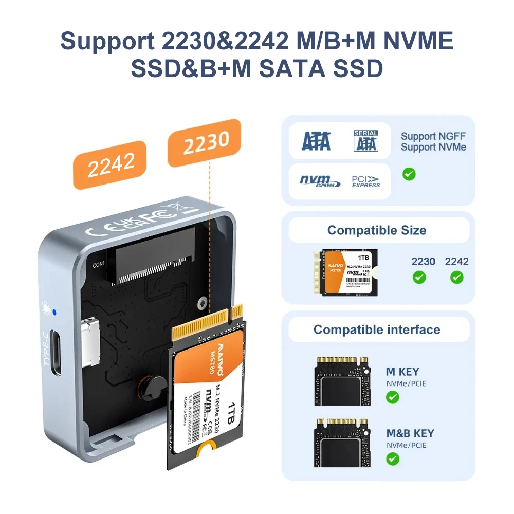 MAIWO M.2 2230 2242 NVMe SATA  - Portable Ssd Enclosure incelemesi ve fiyatı