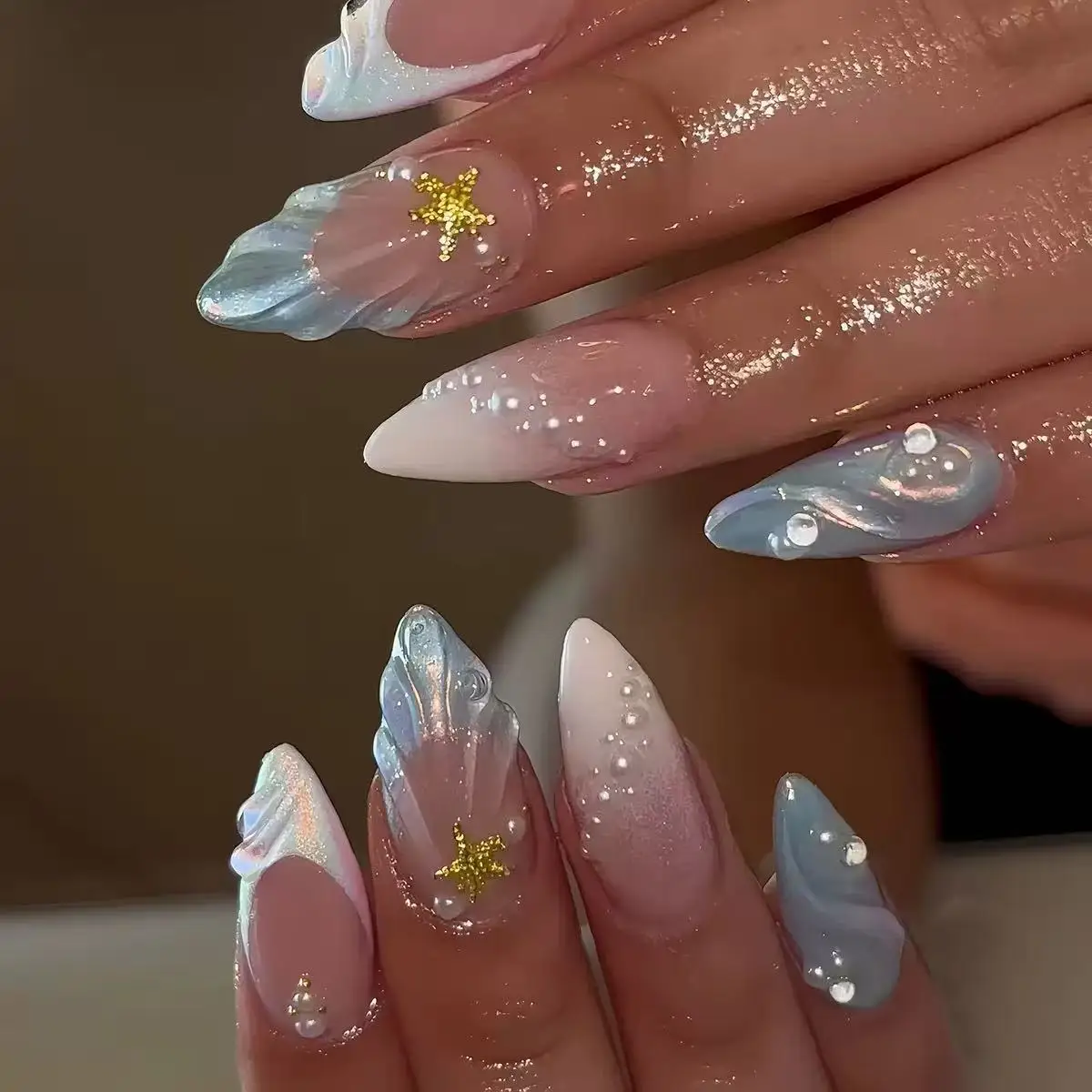 Kısa Oval 3D İnci Kabuklu Fran - Nail Tech Accessories incelemesi ve fiyatı